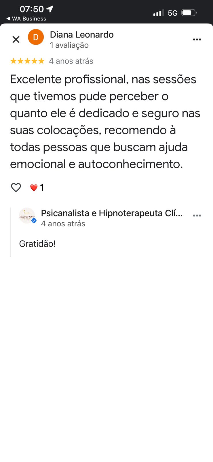 Depoimento Diana
