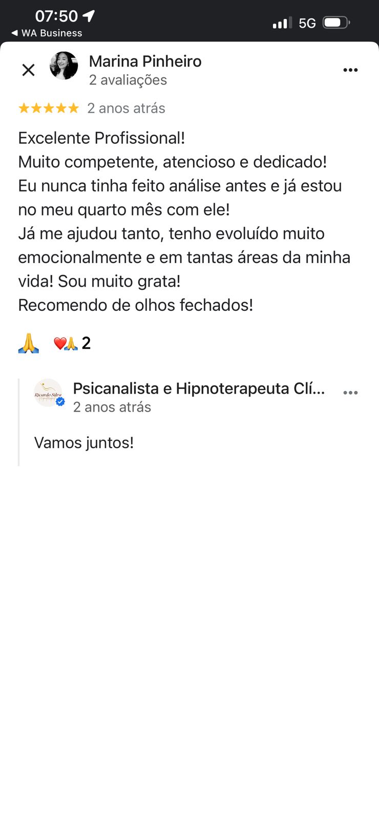 Depoimento Marina